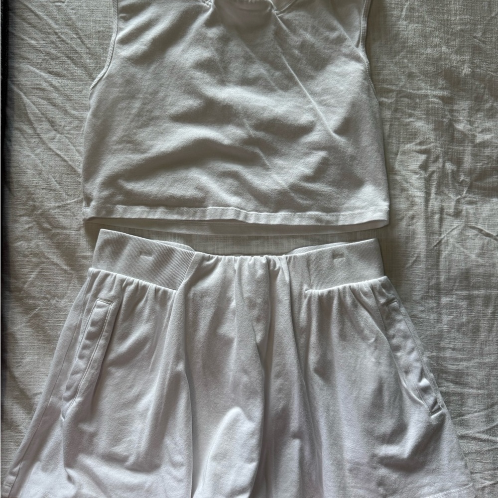 FP Movement by Free People White Sleeveless Top and Skirt Set